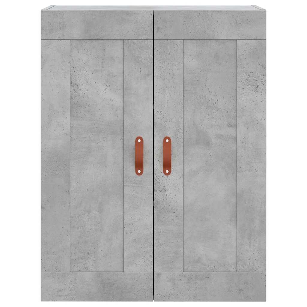 højskab 69,5x34x180 cm konstrueret træ betongrå