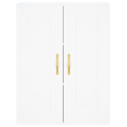 højskab 69,5x34x180 cm konstrueret træ hvid