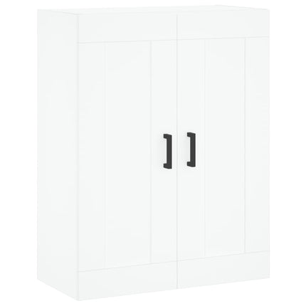 højskab 69,5x34x180 cm konstrueret træ hvid