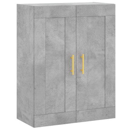 højskab 69,5x34x180 cm konstrueret træ betongrå