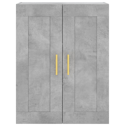 højskab 69,5x34x180 cm konstrueret træ betongrå
