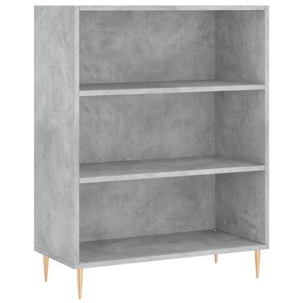 højskab 69,5x34x180 cm konstrueret træ betongrå