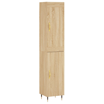 skab 34,5x34x180 cm konstrueret træ sonoma-eg