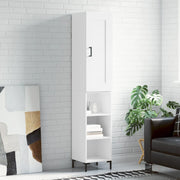 skab 34,5x34x180 cm konstrueret træ hvid