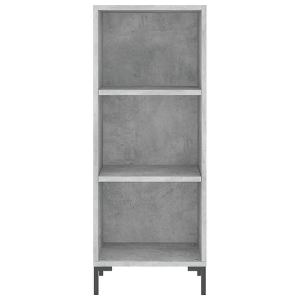 skab 34,5x34x180 cm konstrueret træ betongrå