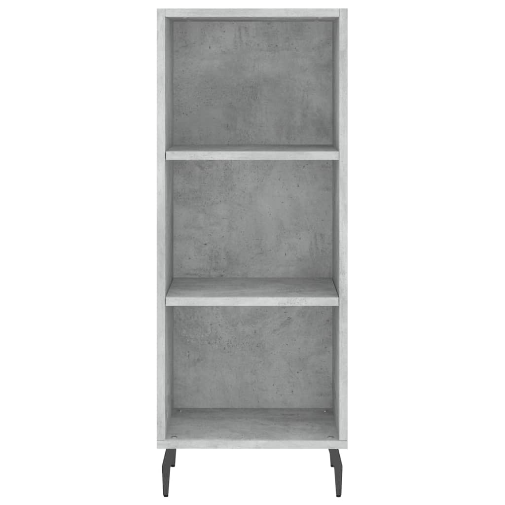 skab 34,5x34x180 cm konstrueret træ betongrå