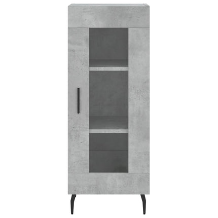 skab 34,5x34x180 cm konstrueret træ betongrå