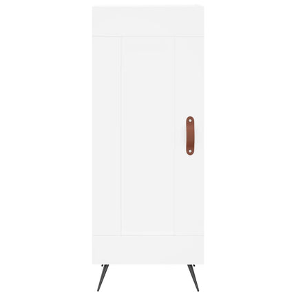 skab 34,5x34x180 cm konstrueret træ hvid