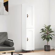 skab 34,5x34x180 cm konstrueret træ hvid