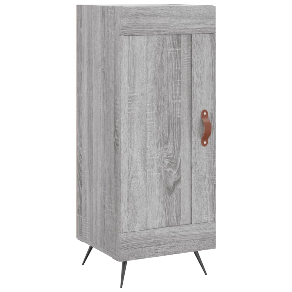 højskab 34,5x34x180 cm konstrueret træ grå sonoma-eg