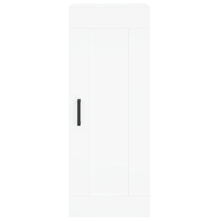 skab 34,5x34x180 cm konstrueret træ hvid