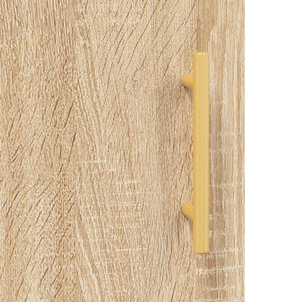 højskab 69,5x34x180 cm konstrueret træ sonoma-eg
