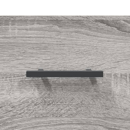 højskab 69,5x34x180 cm konstrueret træ grå sonoma-eg