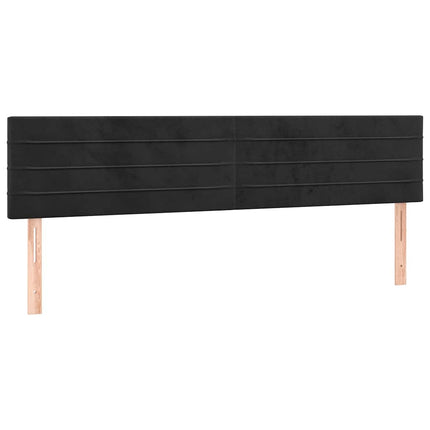 kontinentalseng med madras 180x200 cm fløjl sort