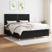kontinentalseng med madras 180x200 cm stof sort