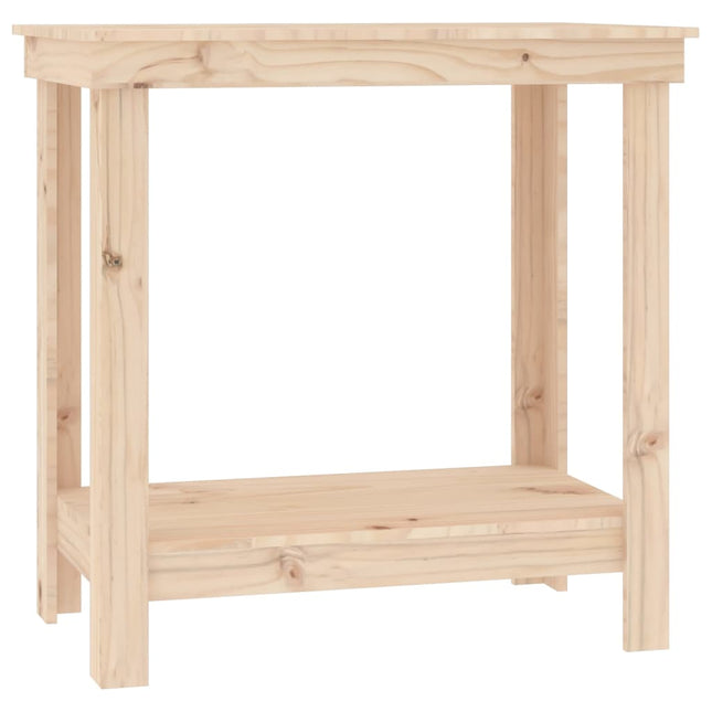 arbejdsbord 80x50x80 cm massivt fyrretræ