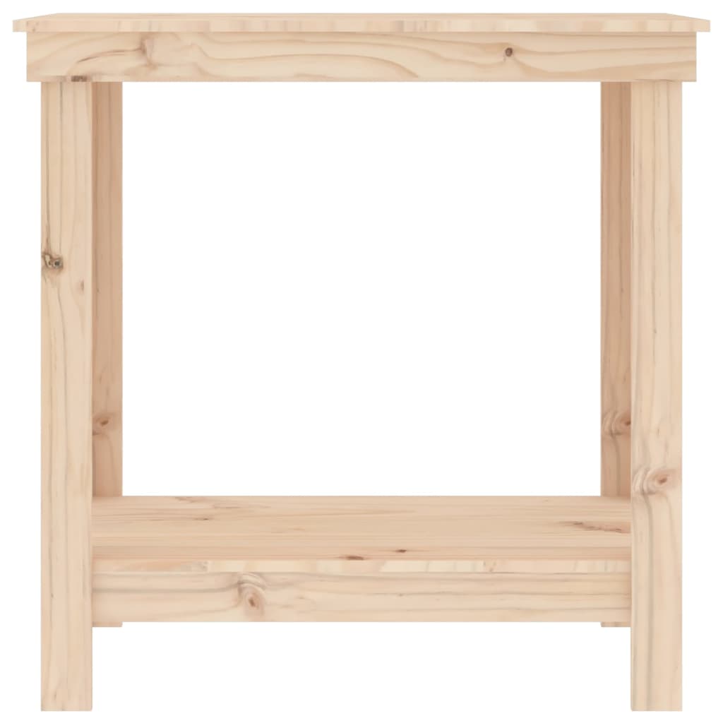 arbejdsbord 80x50x80 cm massivt fyrretræ