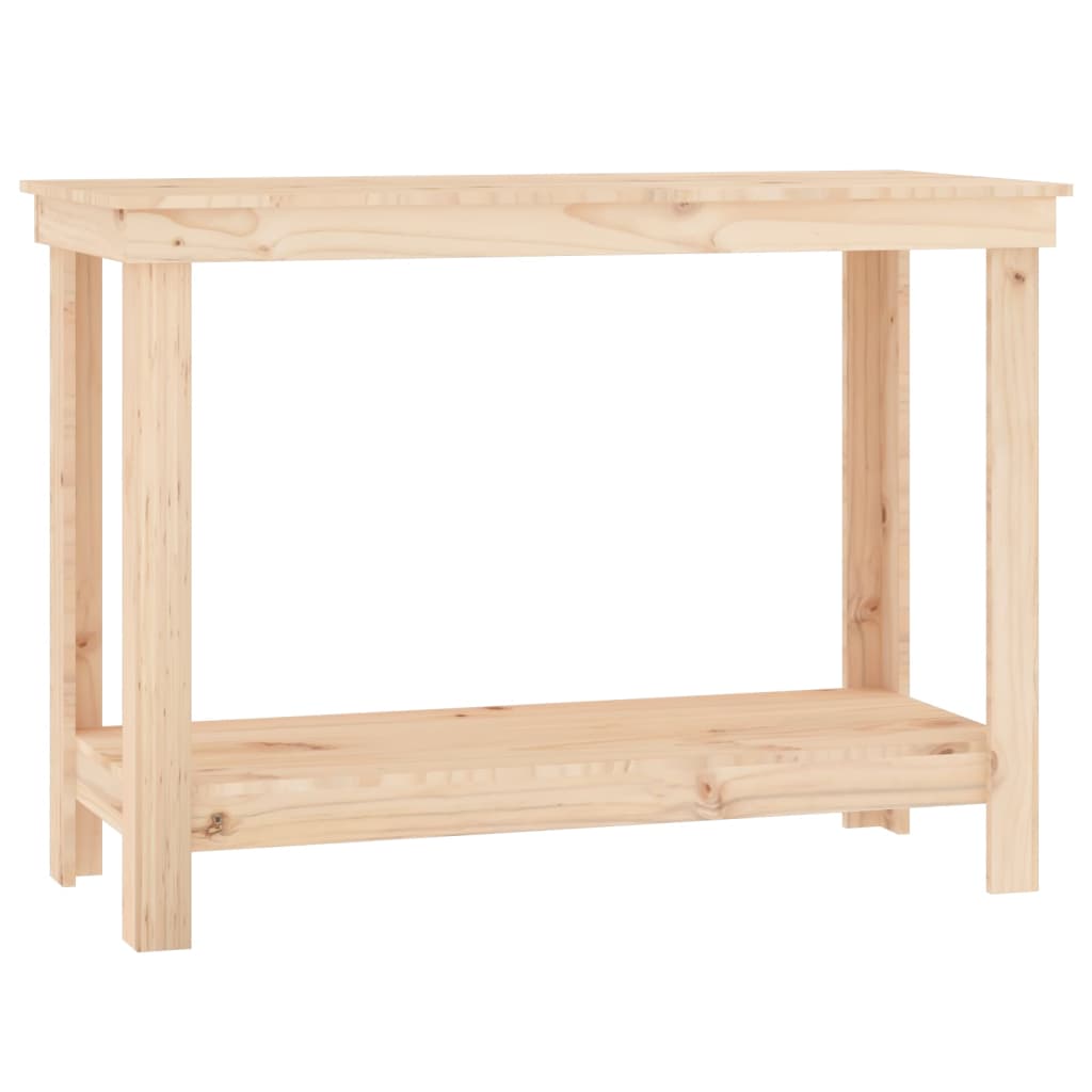 arbejdsbord 110x50x80 cm massivt fyrretræ billede