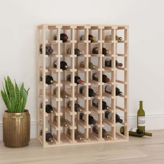 vinreol 70x33x94 cm massivt fyrretræ