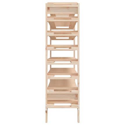 vinreol 109,5x30x107,5 cm massivt fyrretræ