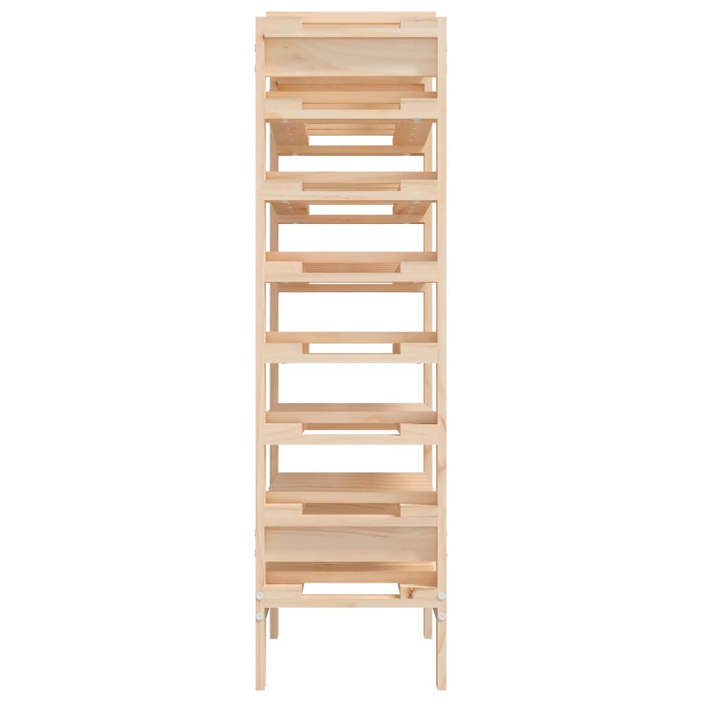 vinreol 61,5x30x107,5 cm massivt fyrretræ