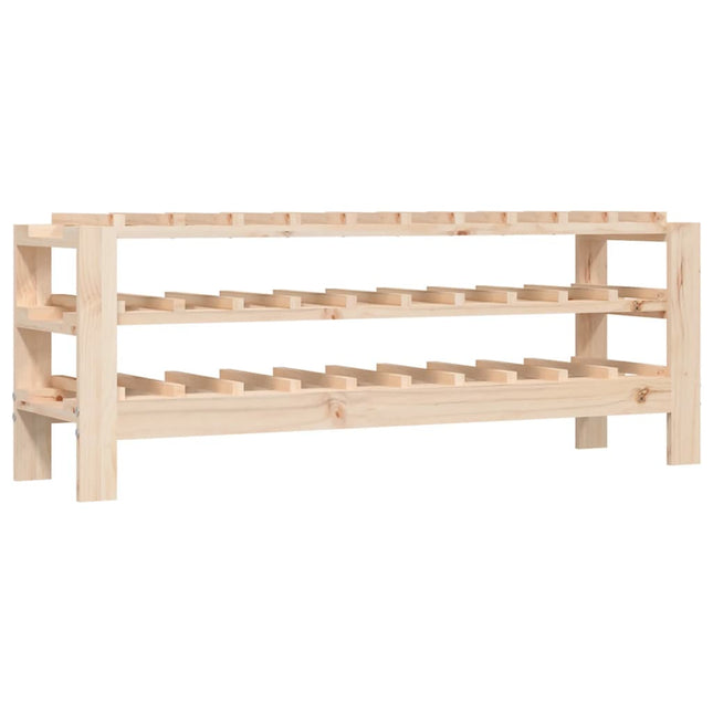 vinreol 109,5x30x42 cm massivt fyrretræ