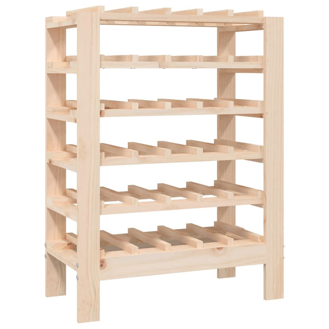 vinreol 61,5x30x82 cm massivt fyrretræ
