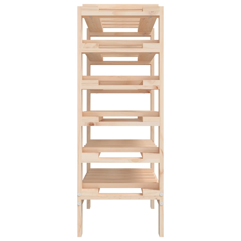 vinreol 61,5x30x82 cm massivt fyrretræ