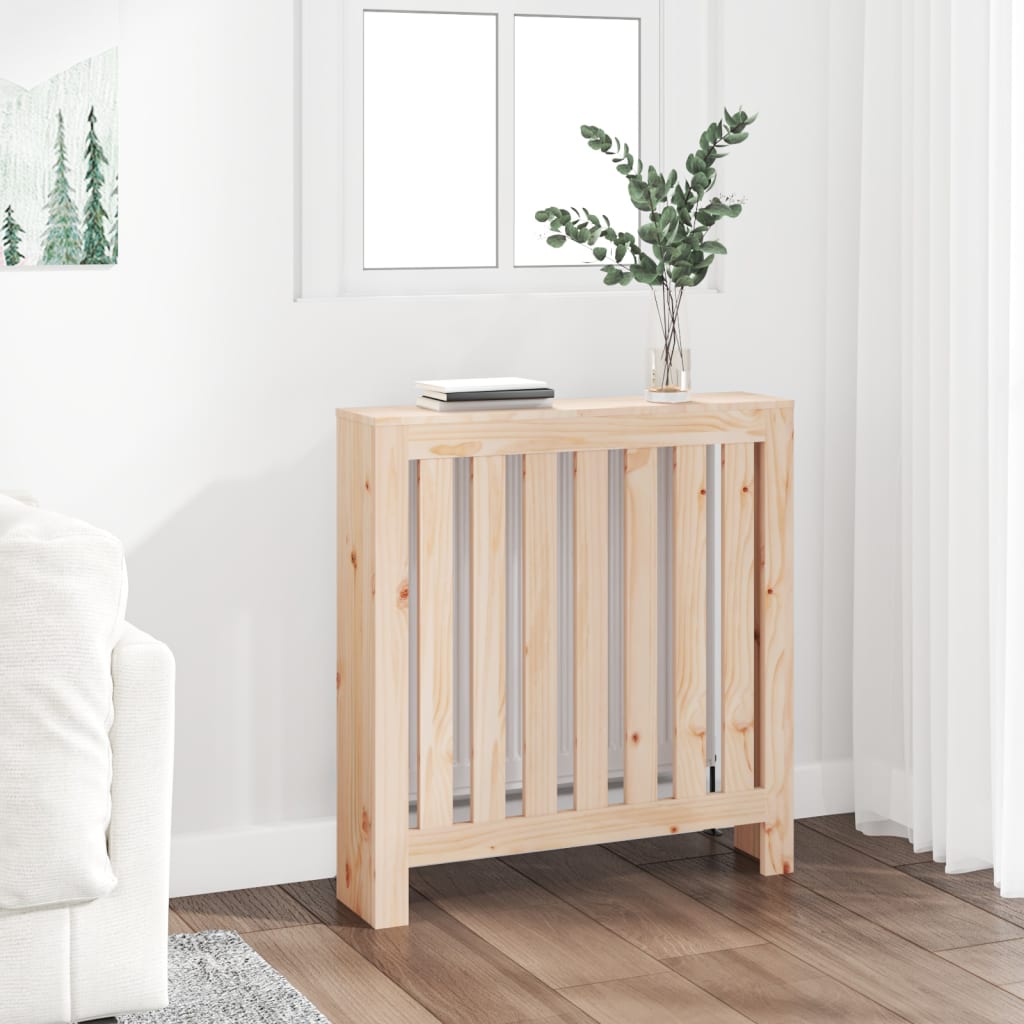 radiatorskjuler 79,5x19x84 cm massivt fyrretræ