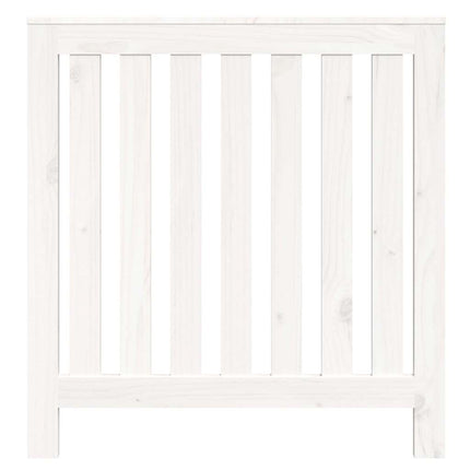 radiatorskjuler 79,5x19x84 cm massivt fyrretræ hvid