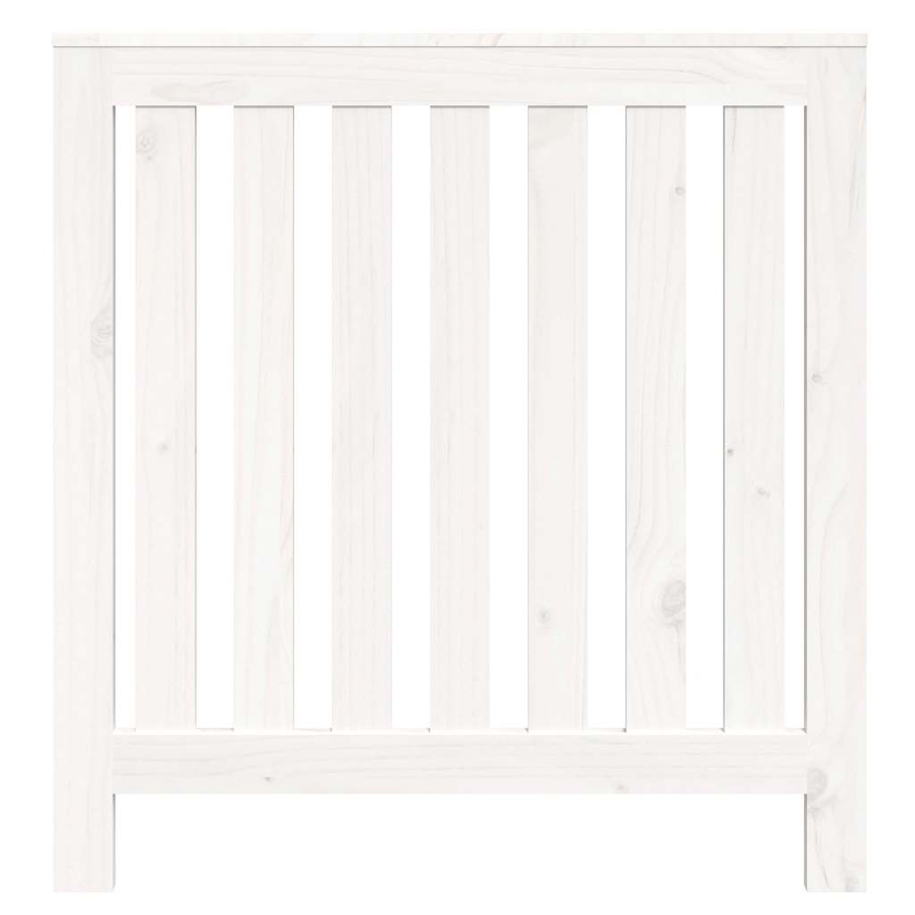 radiatorskjuler 79,5x19x84 cm massivt fyrretræ hvid