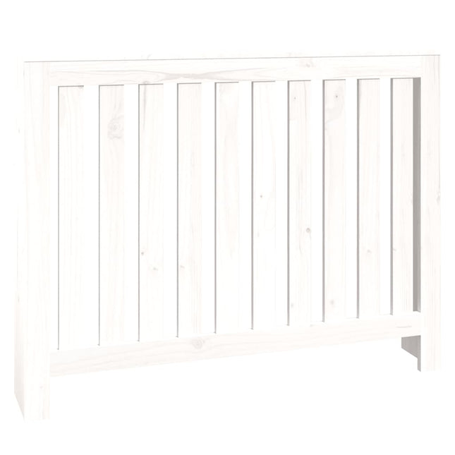 radiatorskjuler 108,5x19x84 cm massivt fyrretræ hvid