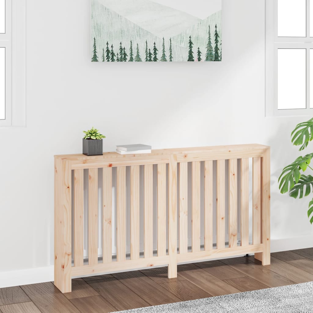 radiatorskjuler 153x19x84 cm massivt fyrretræ
