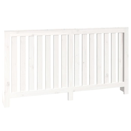 radiatorskjuler 153x19x84 cm massivt fyrretræ hvid