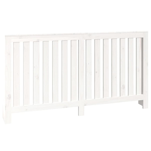 radiatorskjuler 153x19x84 cm massivt fyrretræ hvid