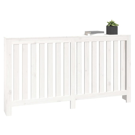 radiatorskjuler 153x19x84 cm massivt fyrretræ hvid