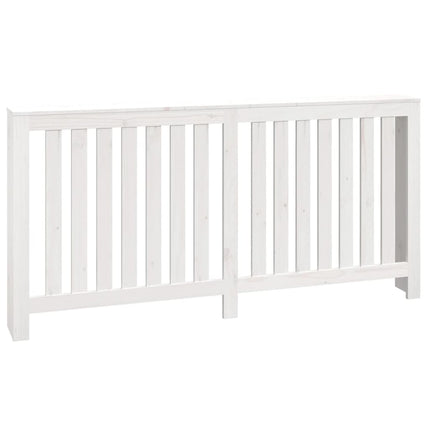radiatorskjuler 169x19x84 cm massivt fyrretræ hvid
