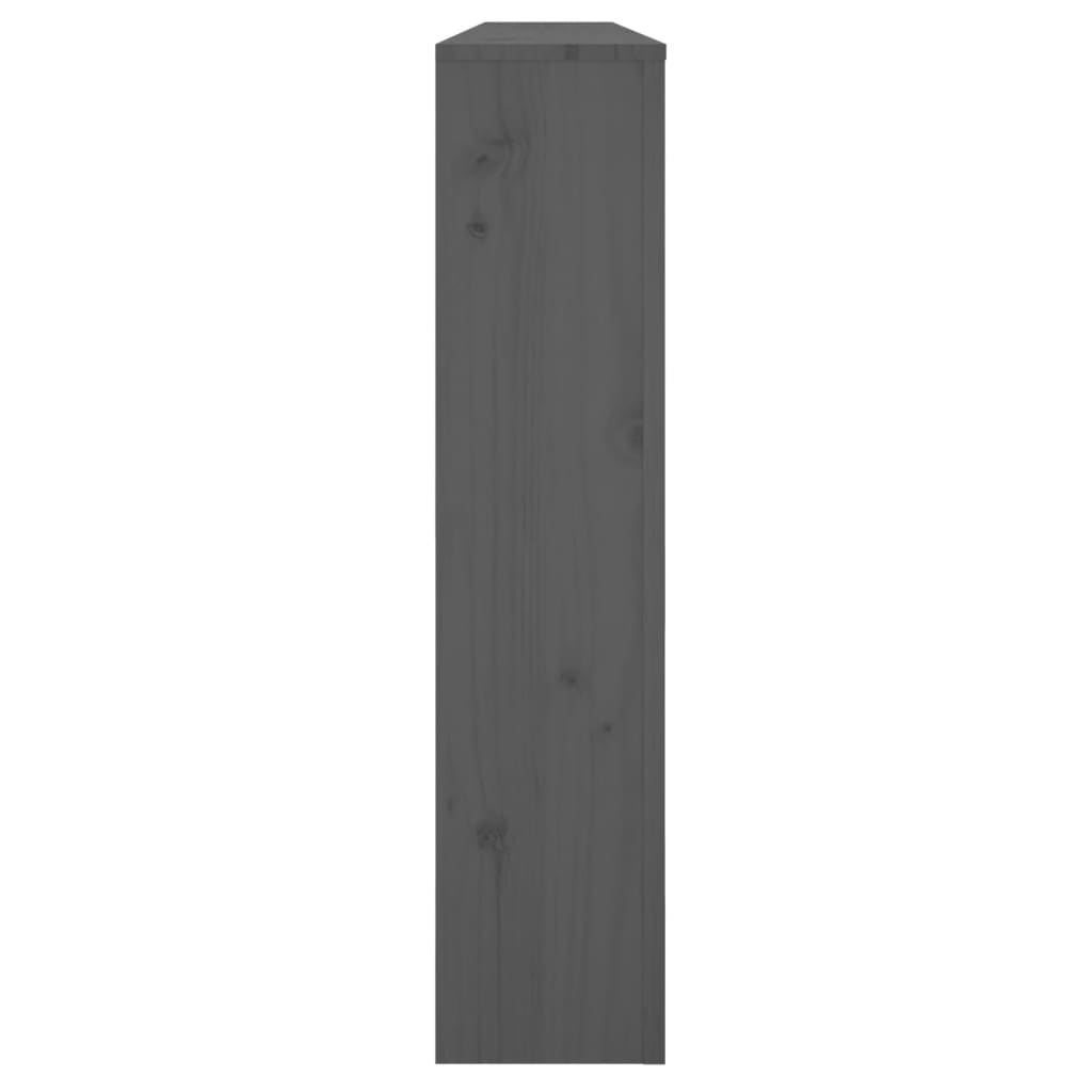 radiatorskjuler 169x19x84 cm massivt fyrretræ grå