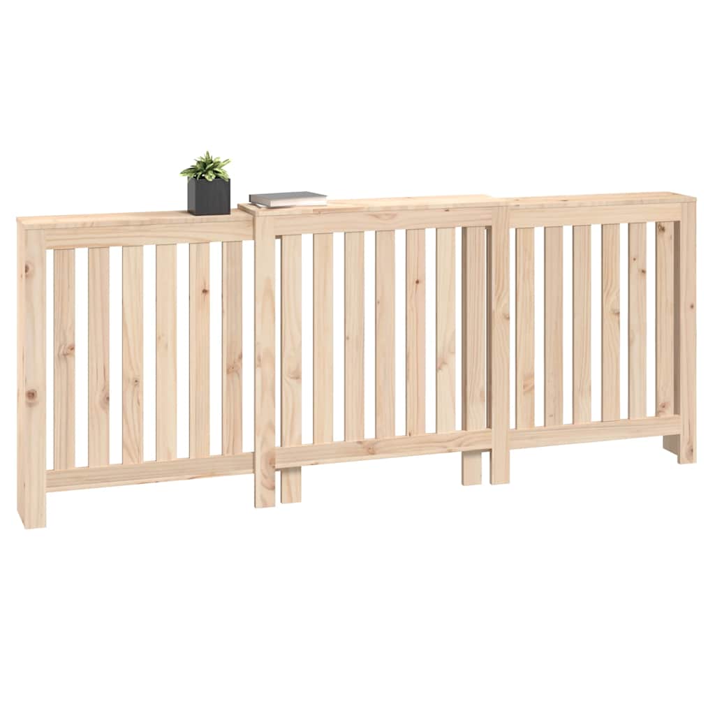 radiatorskjuler 210x21x85 cm massivt fyrretræ