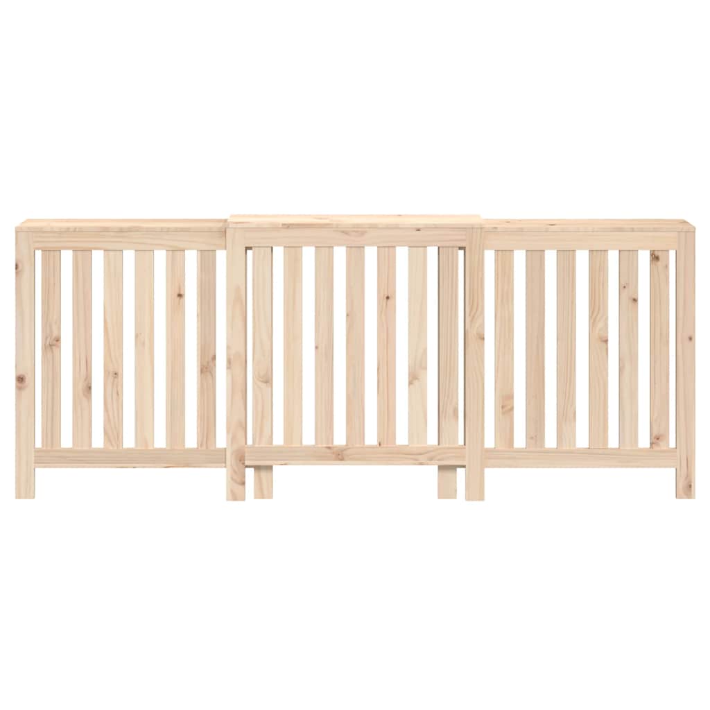 radiatorskjuler 210x21x85 cm massivt fyrretræ