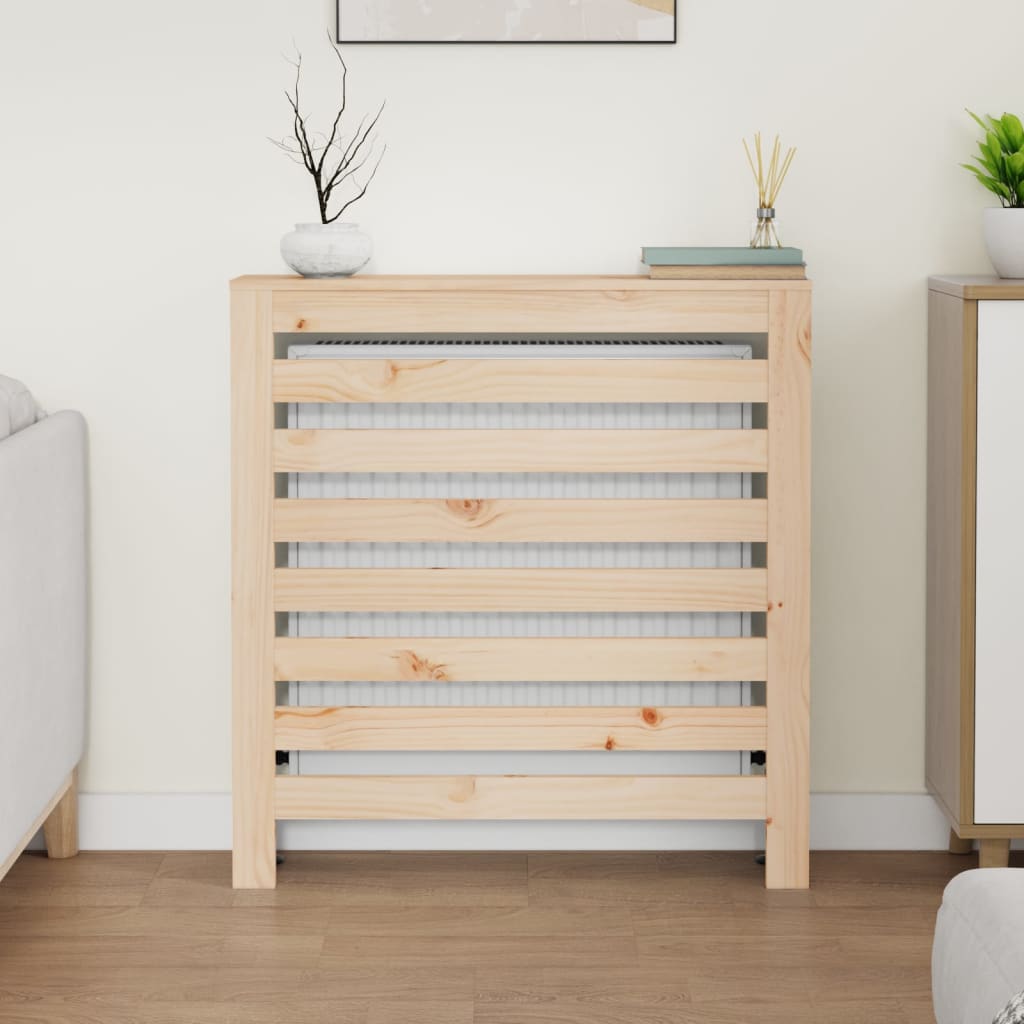 radiatorskjuler 79,5x19x84 cm massivt fyrretræ