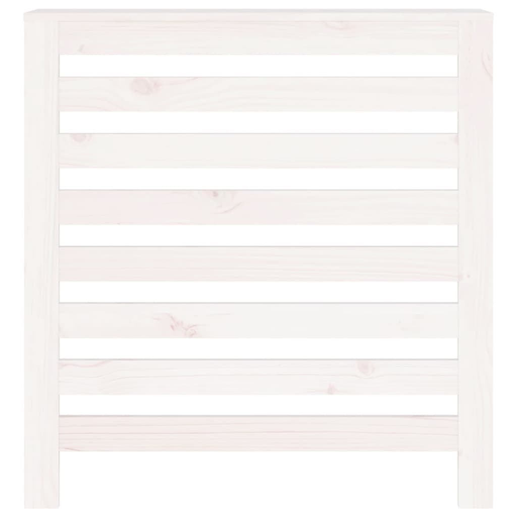 radiatorskjuler 79,5x19x84 cm massivt fyrretræ hvid