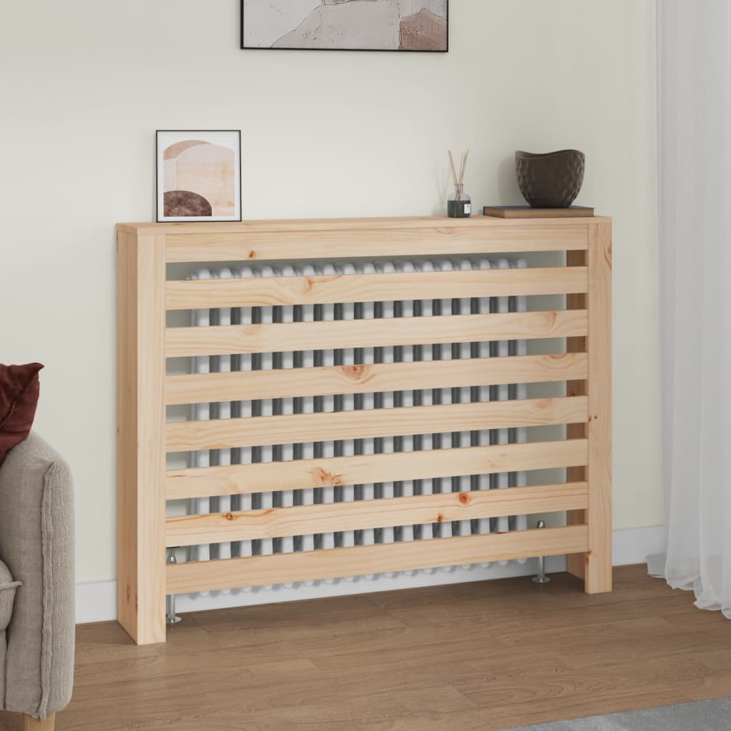 radiatorskjuler 108,5x19x84 cm massivt fyrretræ