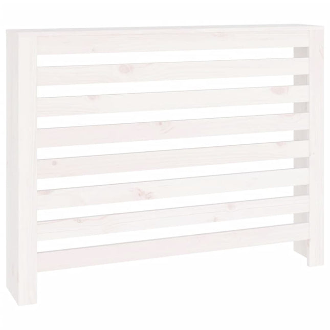 radiatorskjuler 108,5x19x84 cm massivt fyrretræ hvid