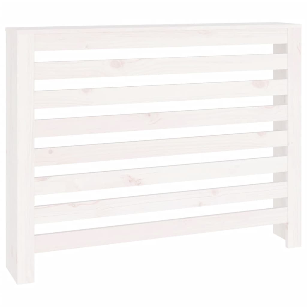 radiatorskjuler 108,5x19x84 cm massivt fyrretræ hvid