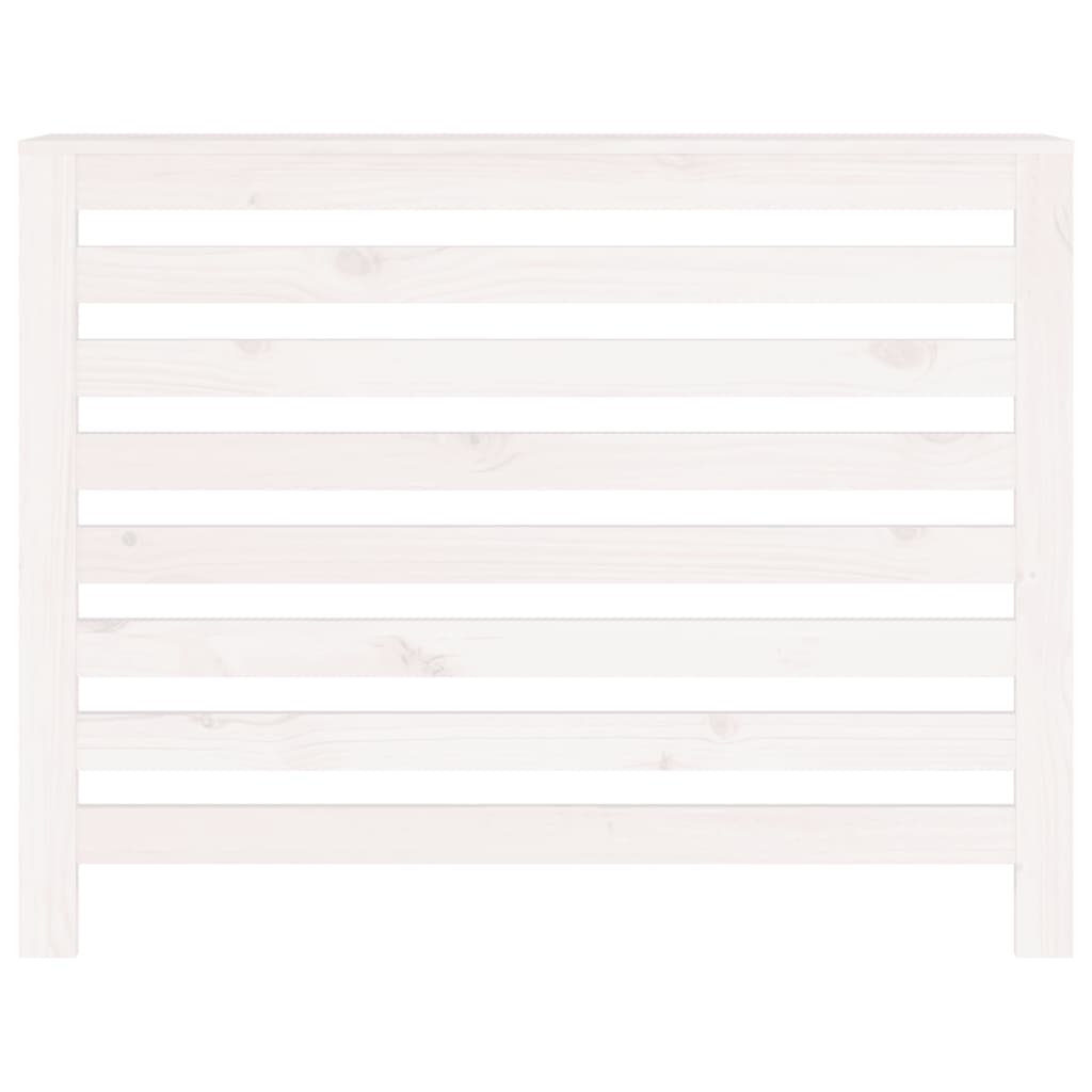 radiatorskjuler 108,5x19x84 cm massivt fyrretræ hvid