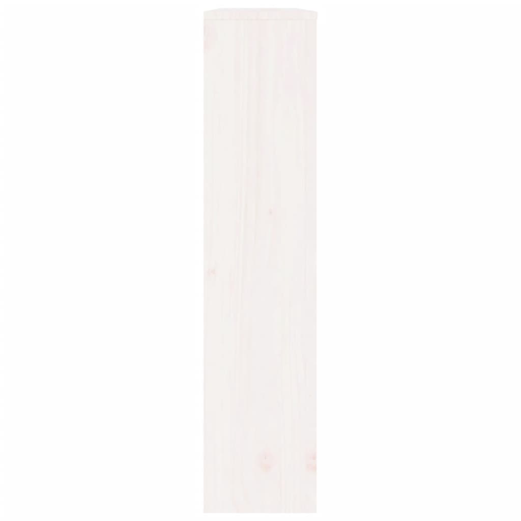 radiatorskjuler 108,5x19x84 cm massivt fyrretræ hvid