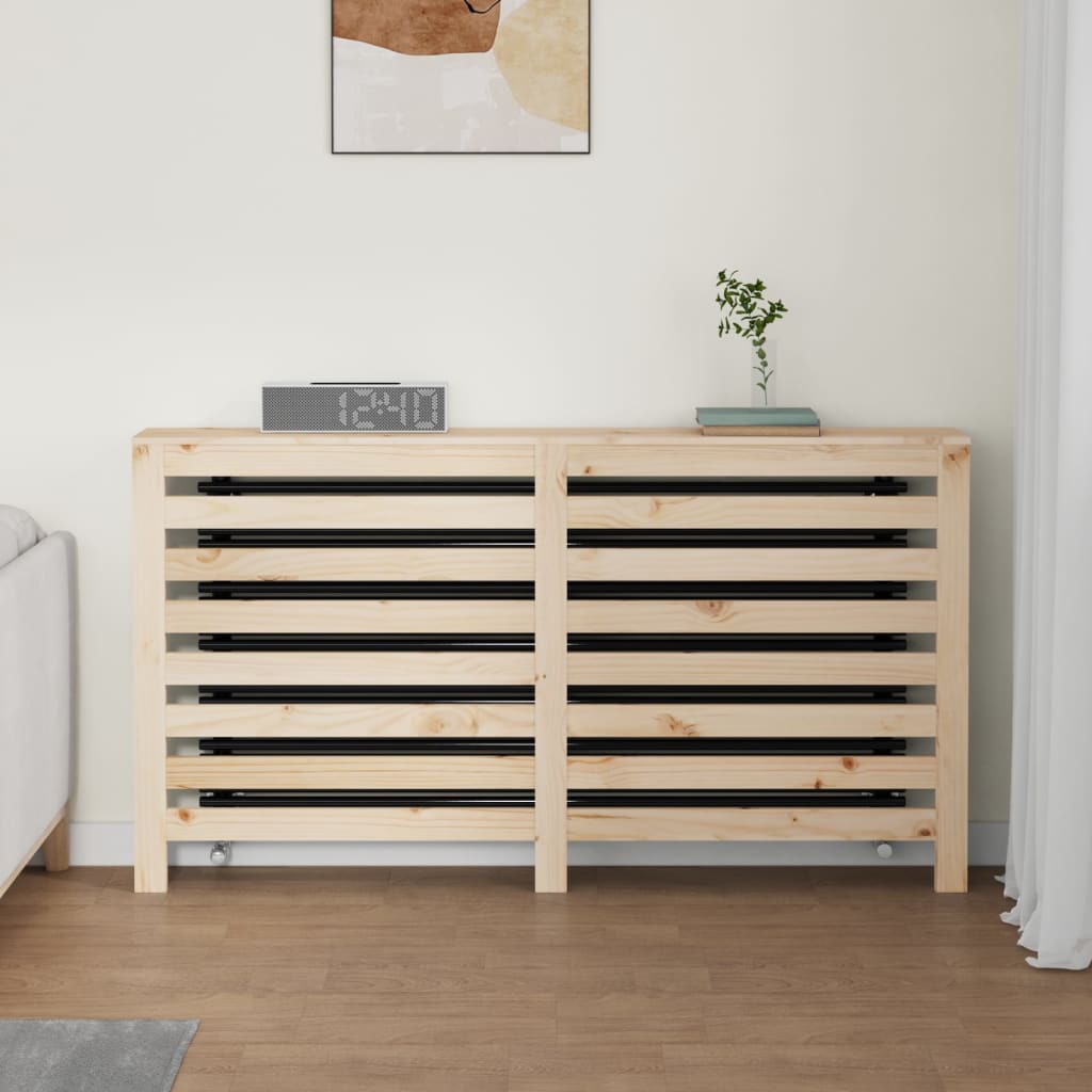 radiatorskjuler 153x19x84 cm massivt fyrretræ