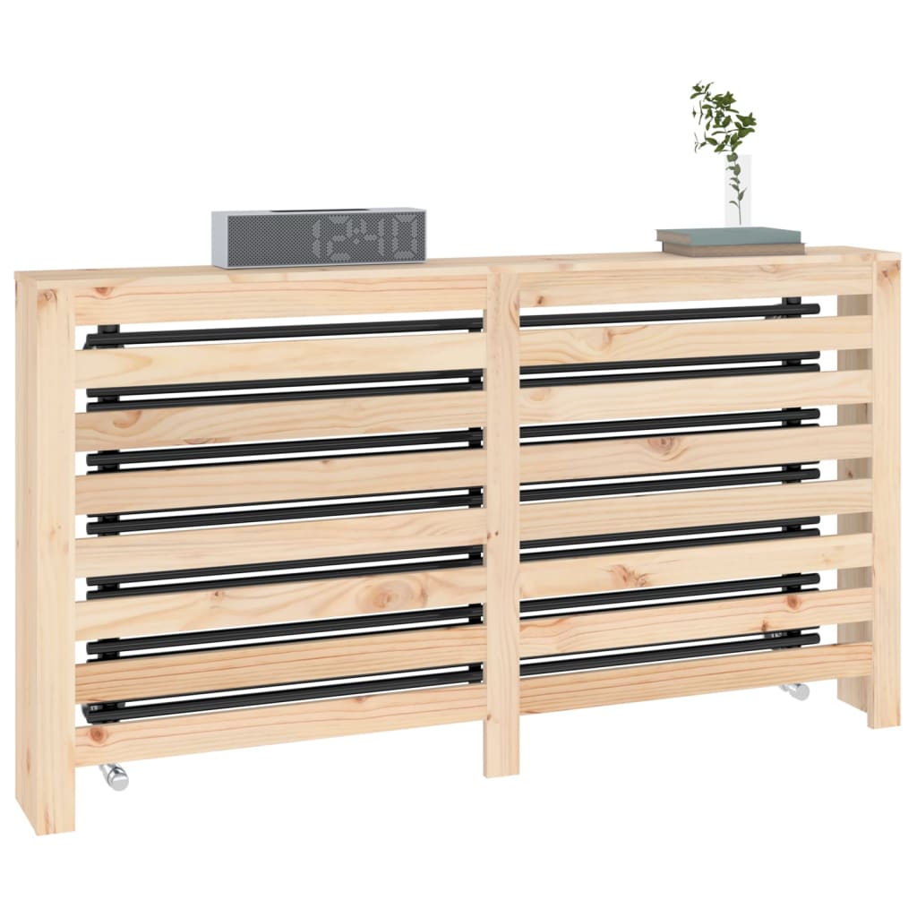 radiatorskjuler 153x19x84 cm massivt fyrretræ