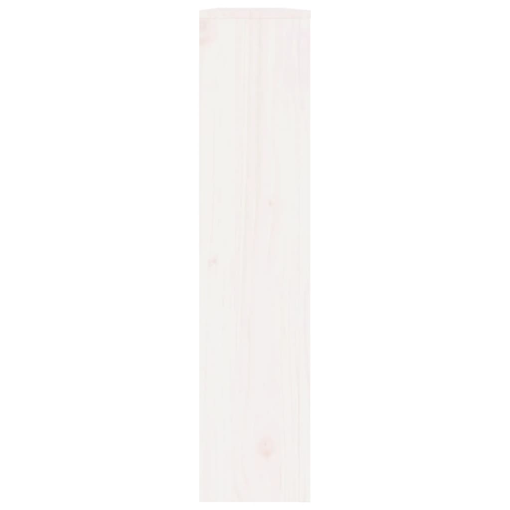 radiatorskjuler 153x19x84 cm massivt fyrretræ hvid